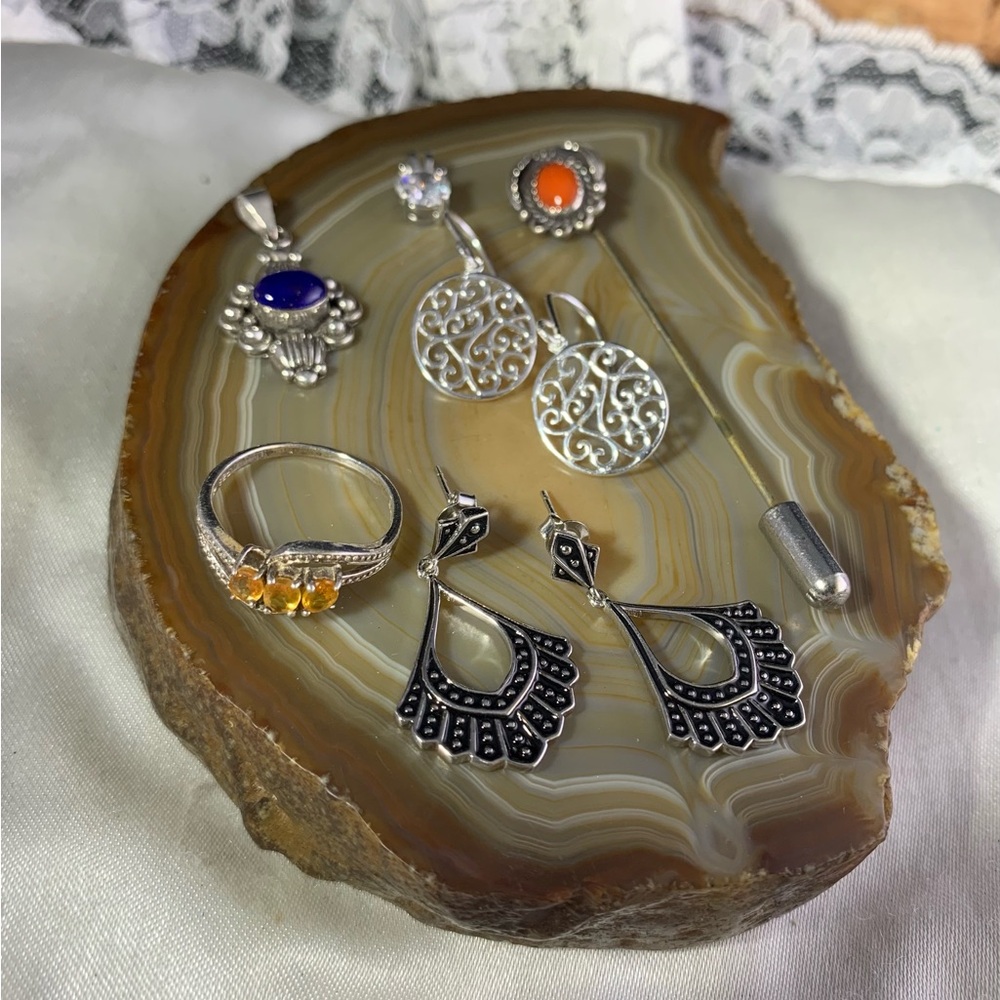 Sterling Silver Lot of 6 Items.